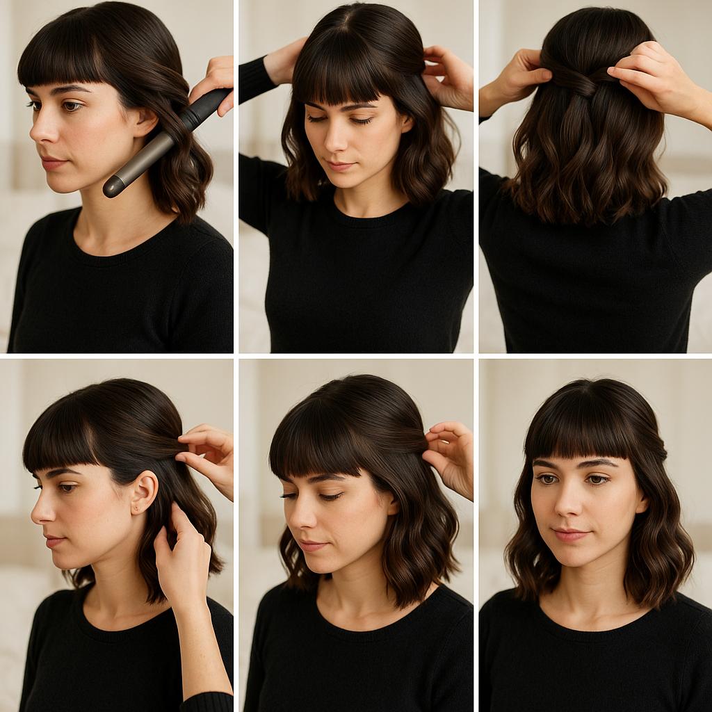 Semi recogido con ondas suaves
