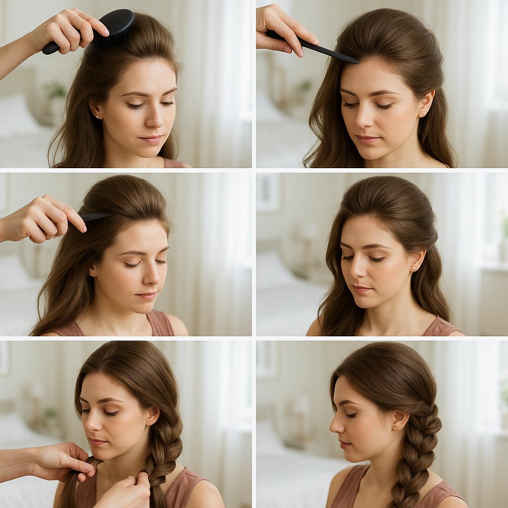 Trenza de lado con volumen