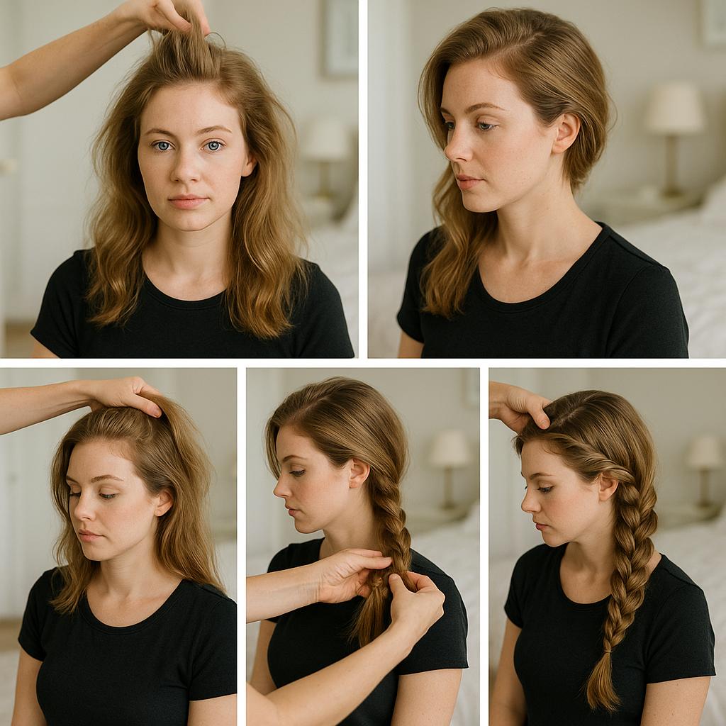 Trenza de lado con volumen