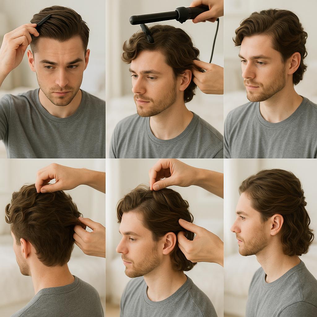 Semi recogido con ondas suaves
