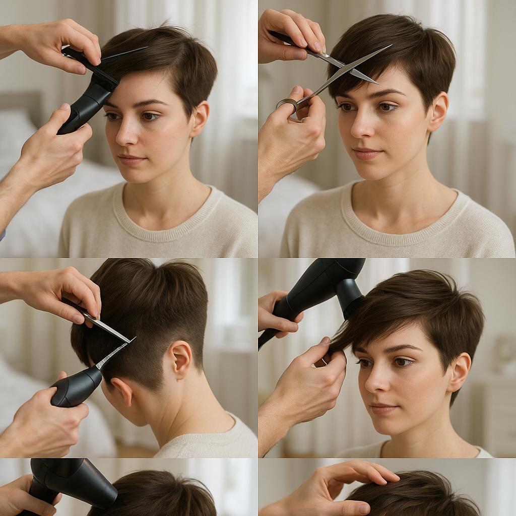 Pixie asimétrico con volumen