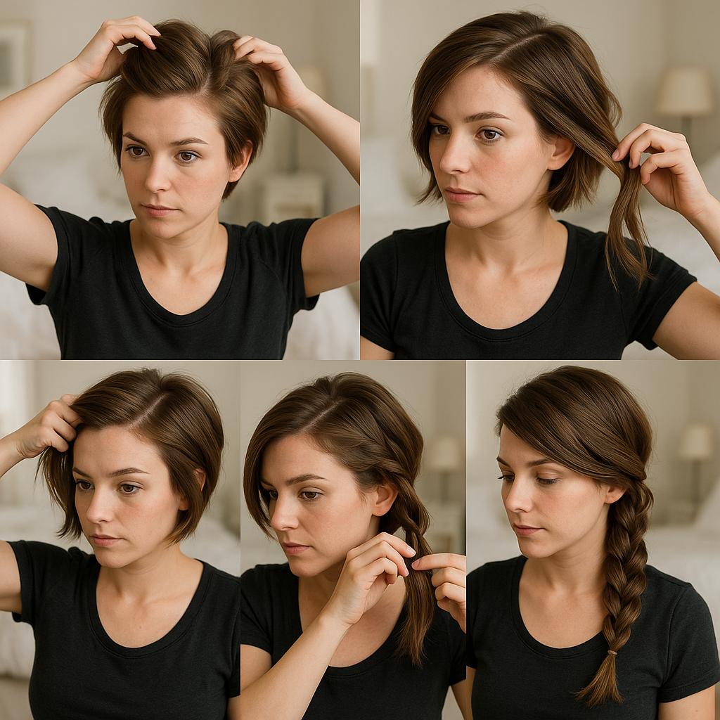 Trenza de lado con volumen