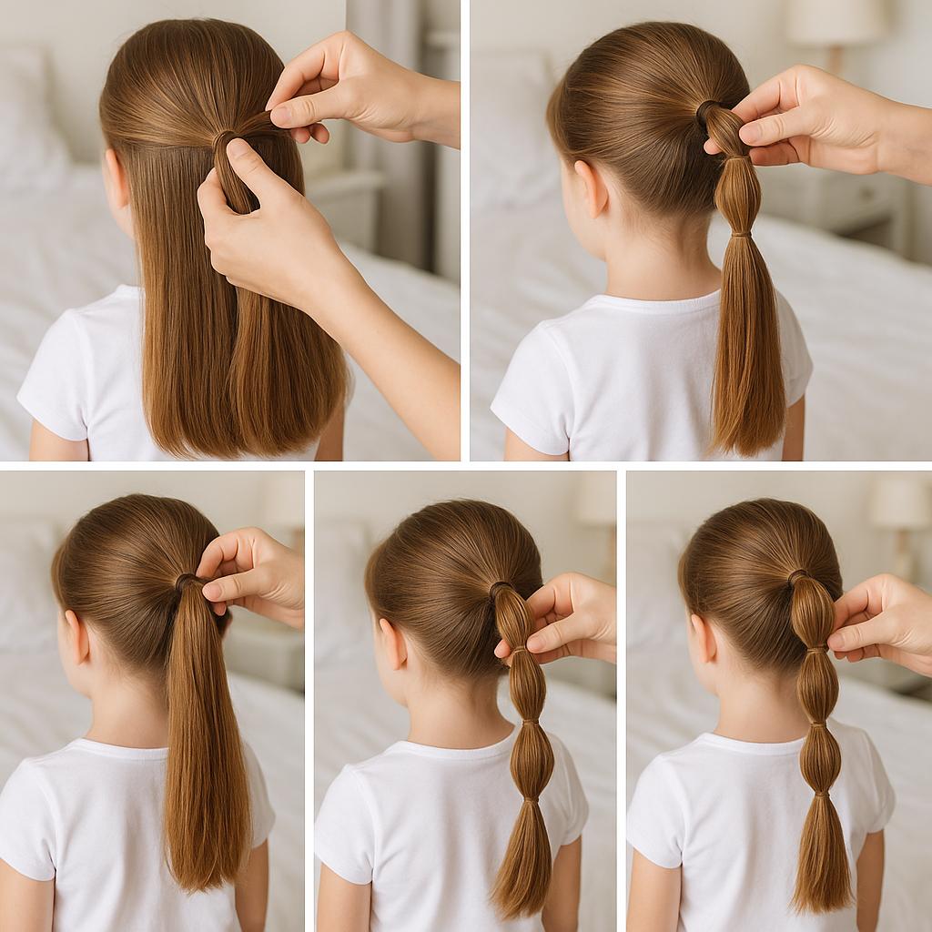 Media coleta con trenza de burbujas