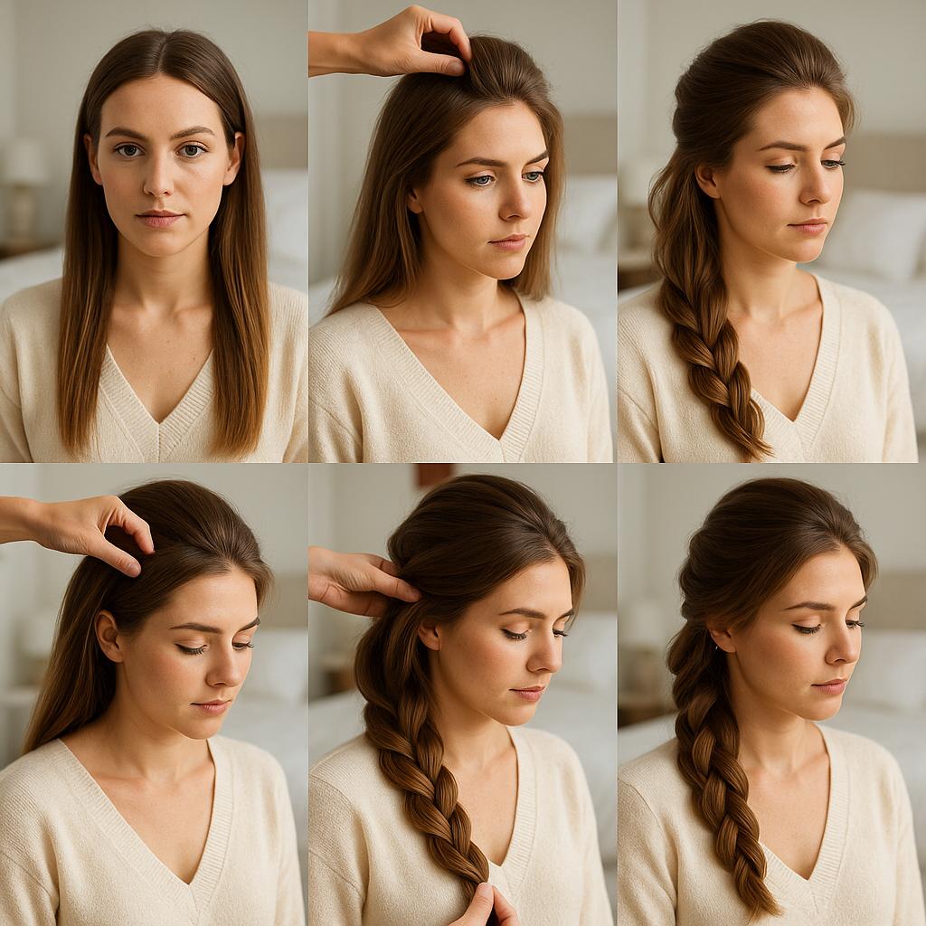 Trenza de lado con volumen