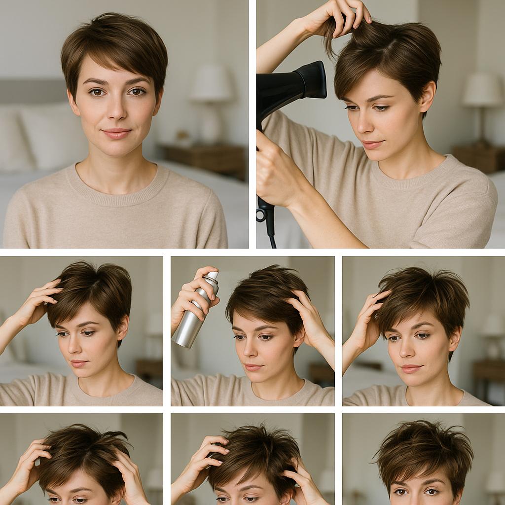 Pixie desordenado con volumen