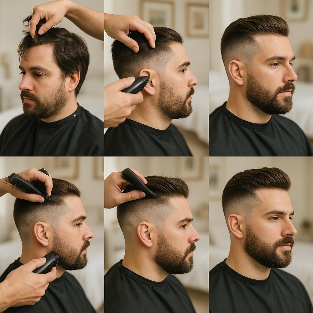 Corte Undercut con Barba Recortada