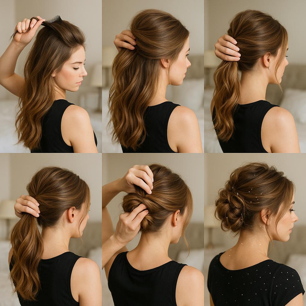 Recogido despeinado con volumen