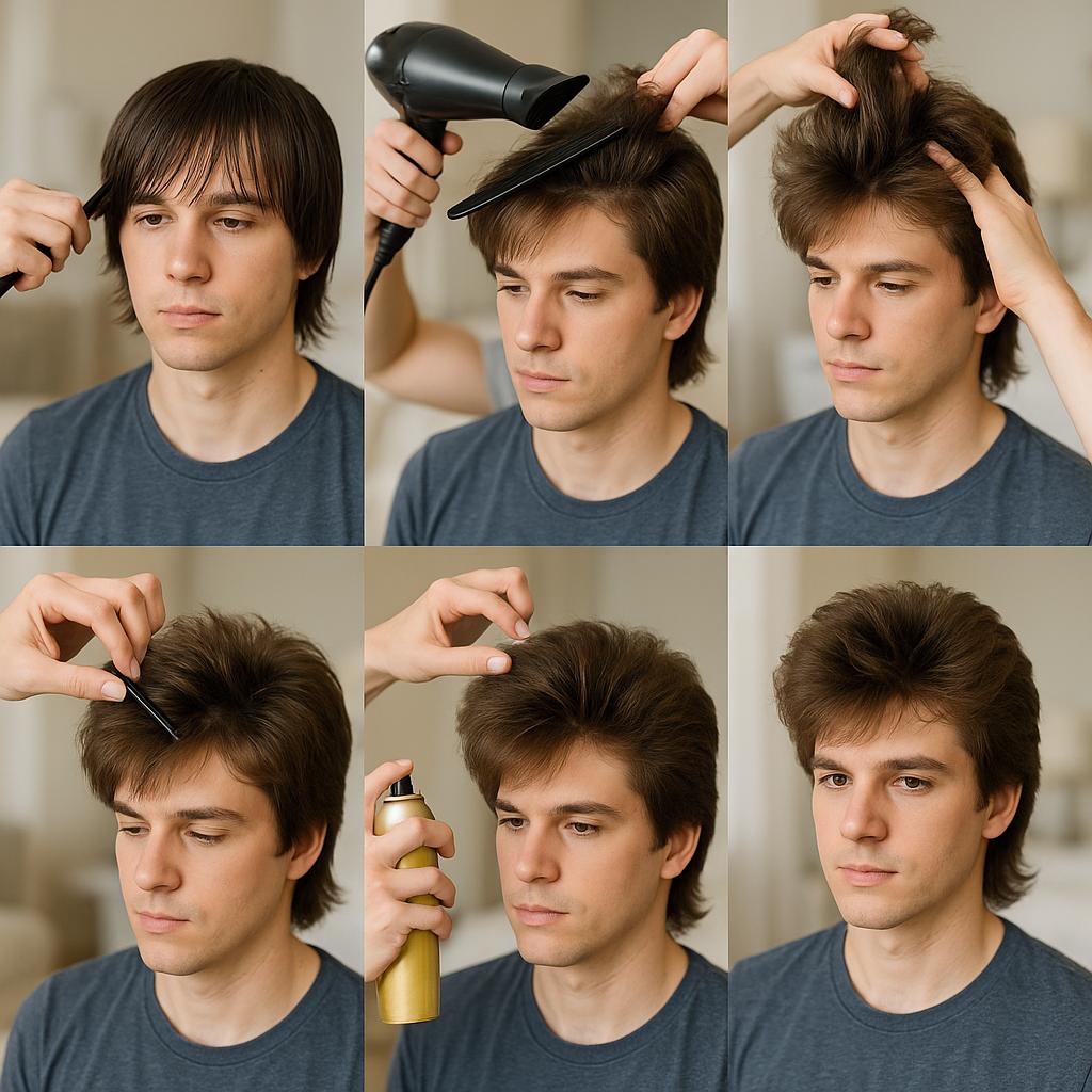 Corte mullet con volumen