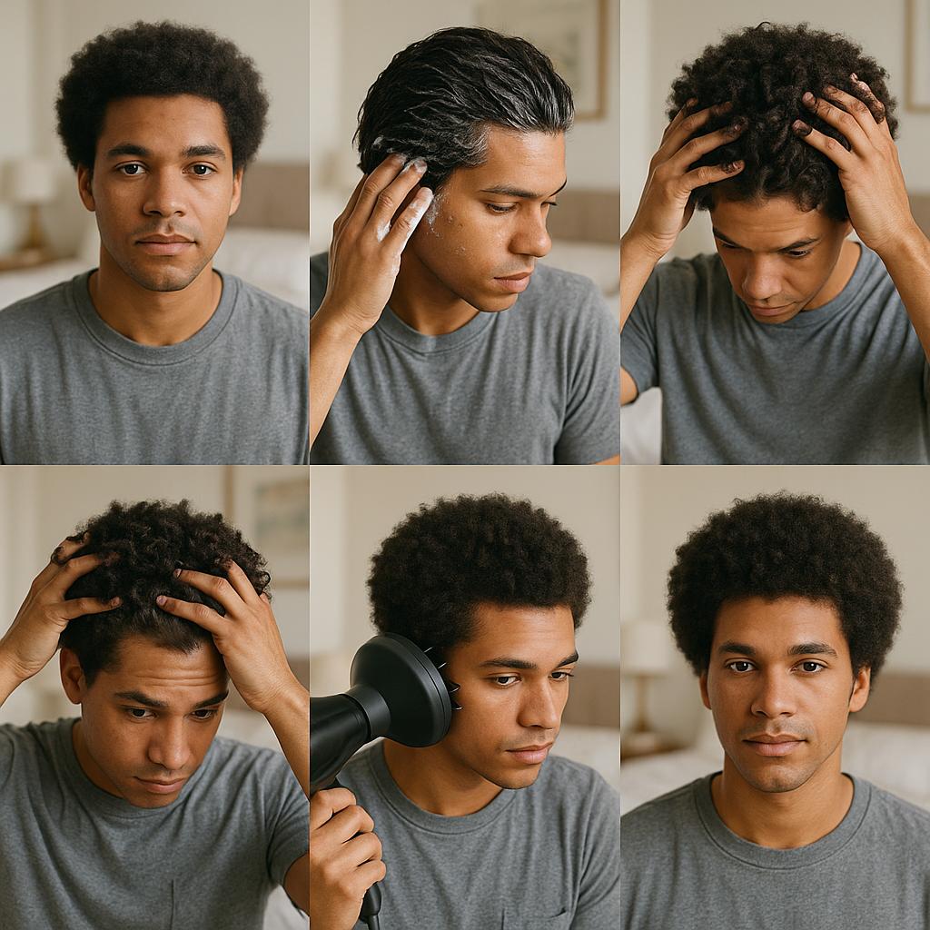 Cabello afro definido