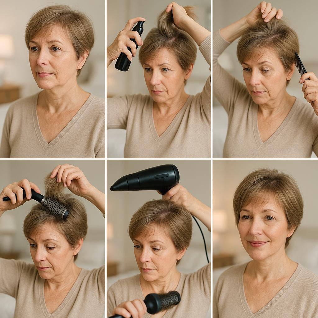 Encrespado sutil con flequillo