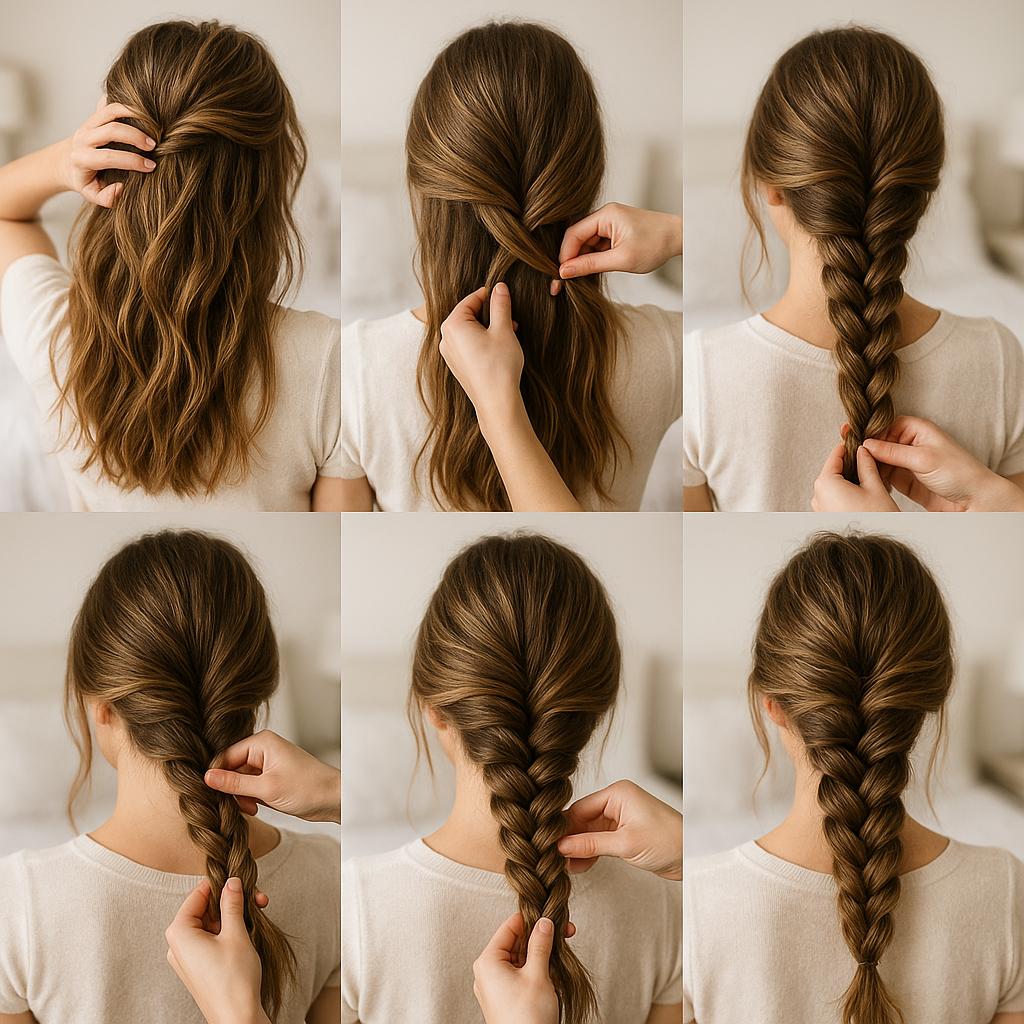 Trenza espiga despeinada