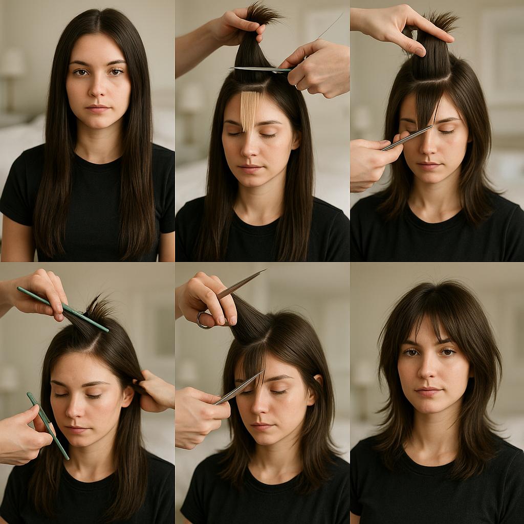Corte Wolf con capas texturizadas