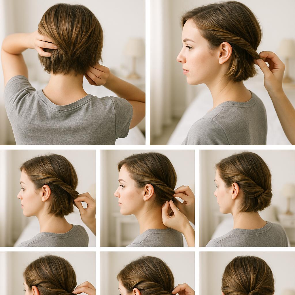 Recogido con torzadas laterales