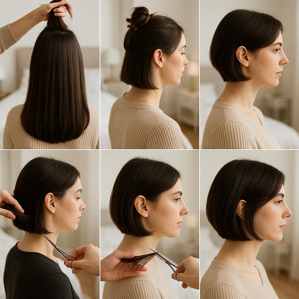 Bob liso con capas internas