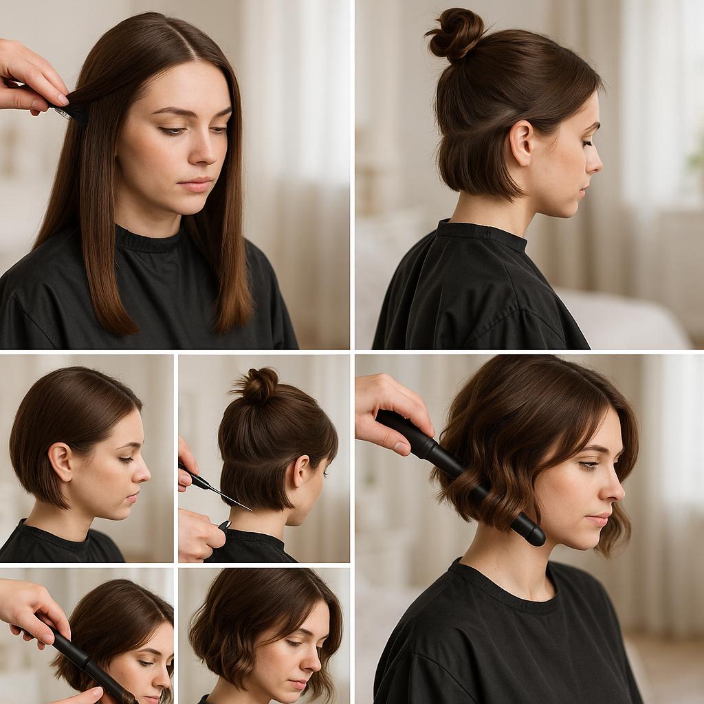 Bob corto asimétrico con ondas naturales