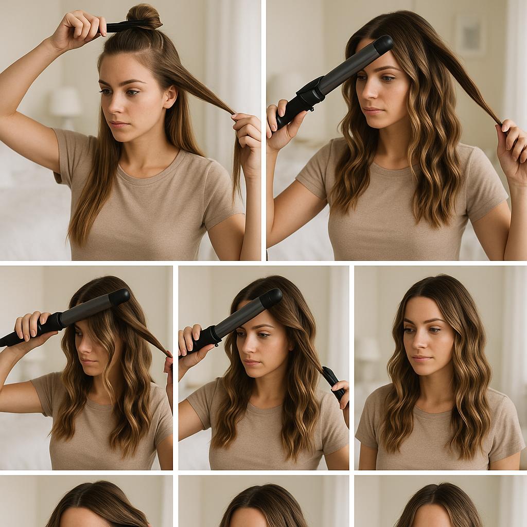 Ondas playeras con efecto despeinado