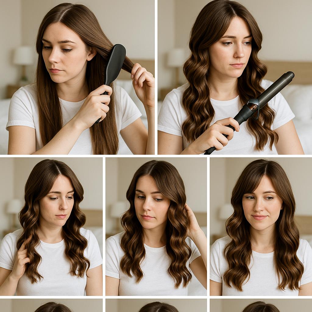 Ondas sueltas con fleco barrido