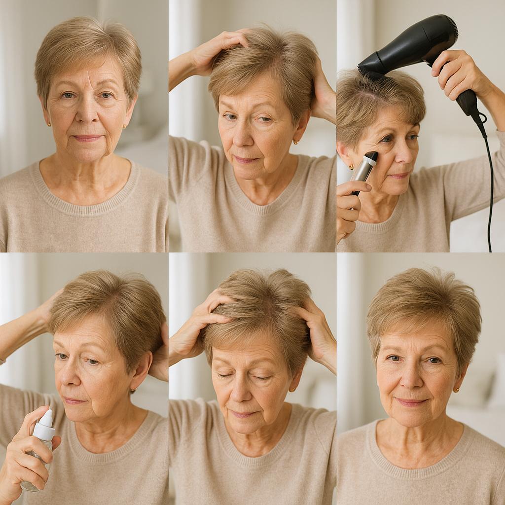 Peinado corto con volumen natural