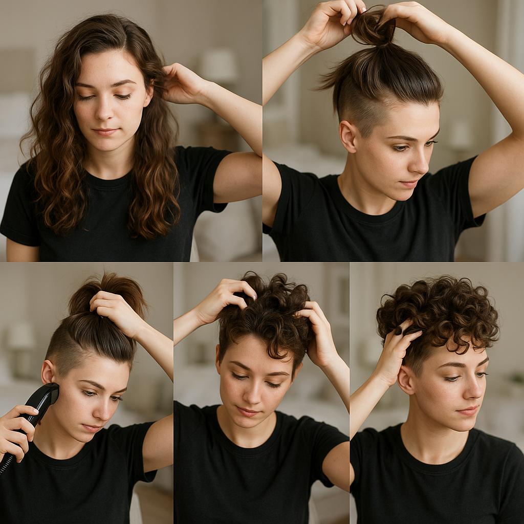 Rizado natural con degradado