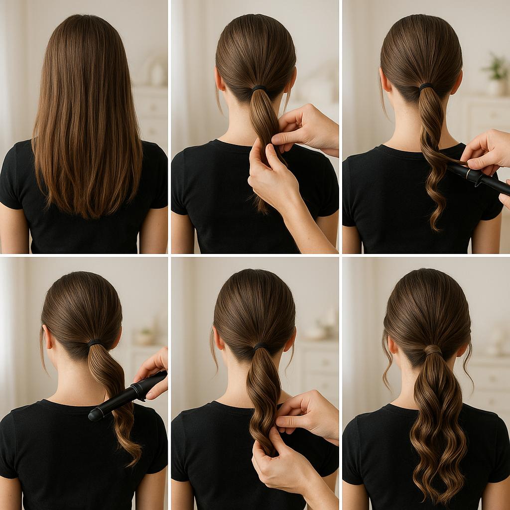 Cola baja con ondas definidas