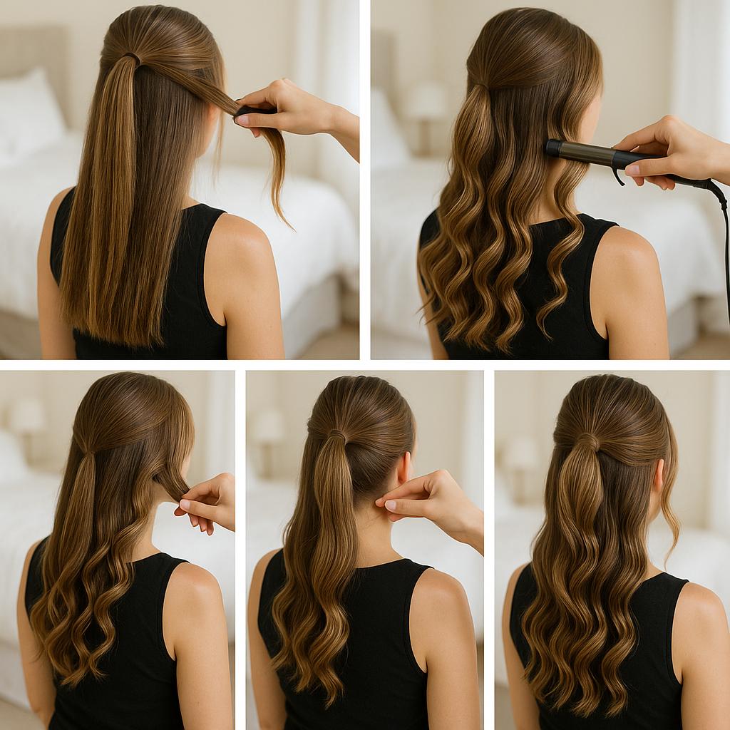 Media cola con ondas definidas