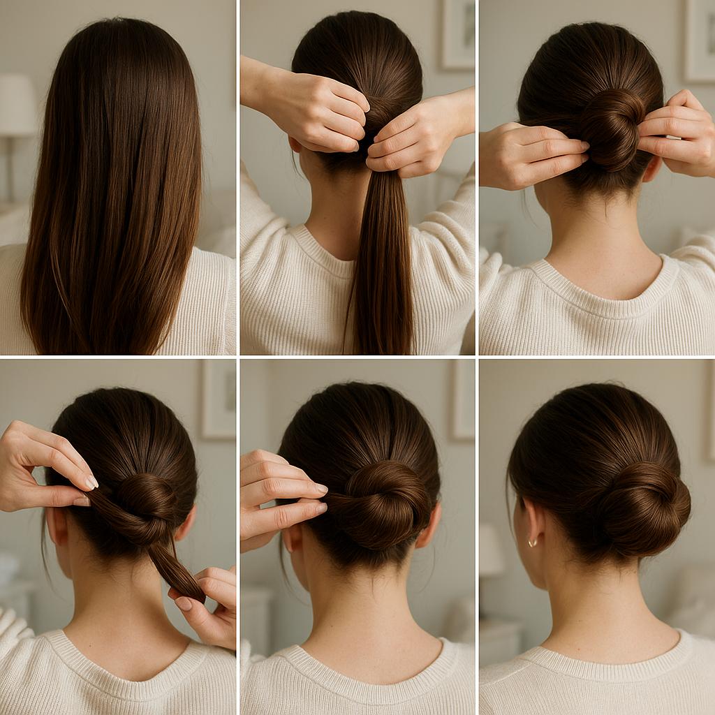 Recogido clásico con perlas