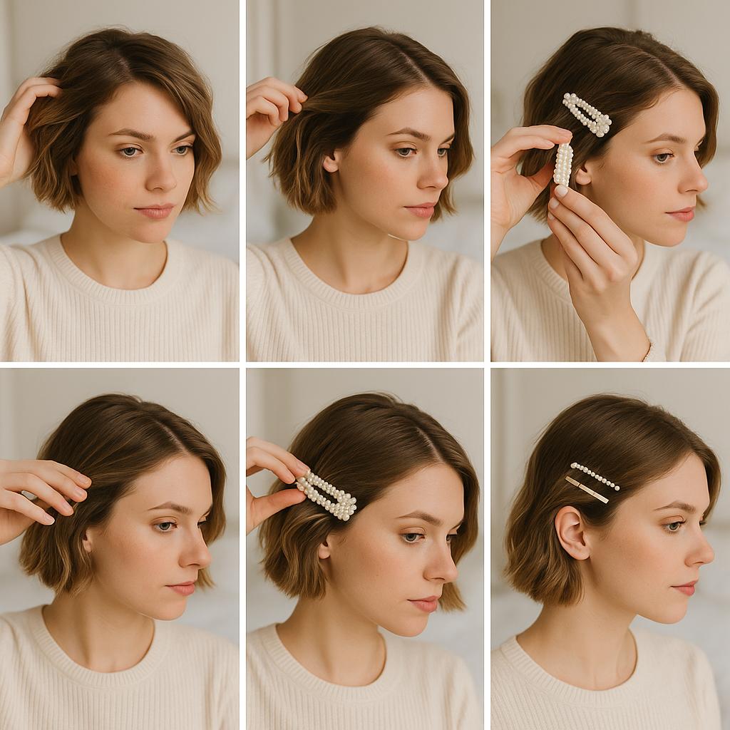 Accesorios llamativos con cabello suelto