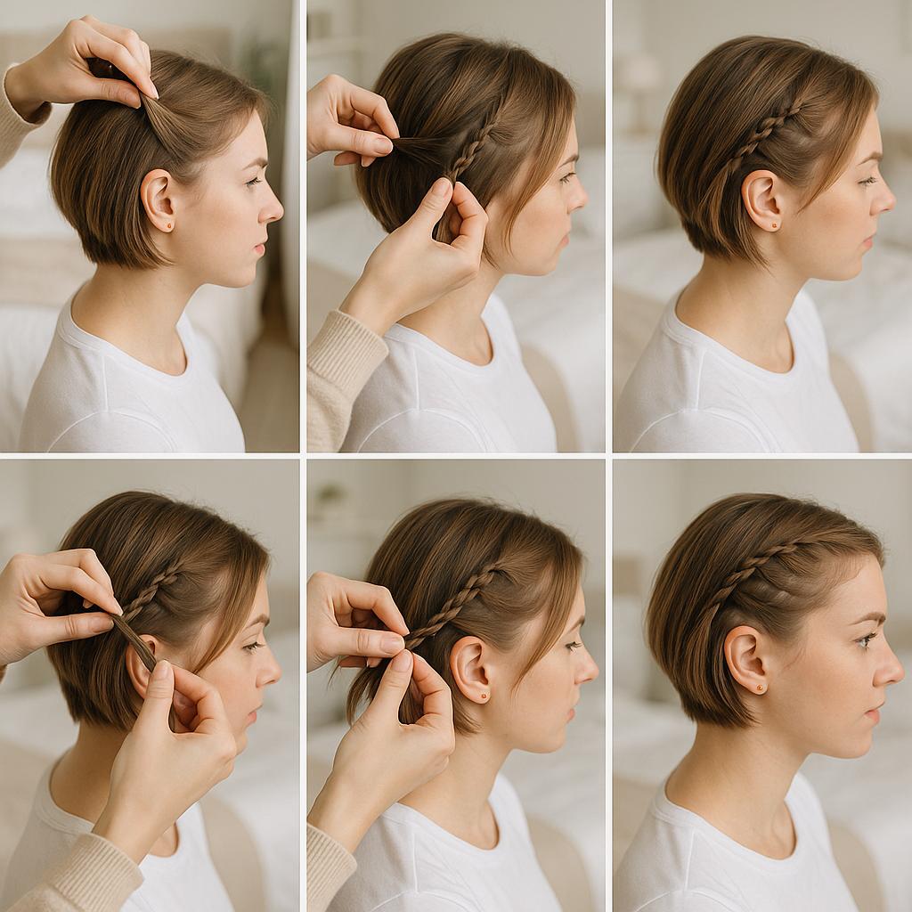 Pequeñas trenzas incrustadas