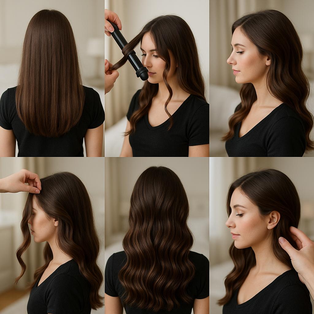 Ondas suaves con accesorio brillante